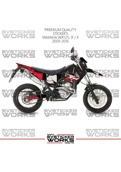 Yamaha Wr125r-x Kaplama Sticker Anime Girl Design Motor Kaplama Modeli Hazır Kit 2009-2016 Uyumlu