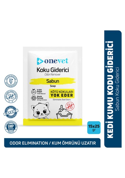 Onevet Kedi Koku Giderici Sabun Kokulu 15 x 25 G