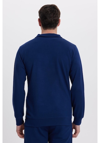 Tudors Erkek Relax Fit Rahat Kesim Polo V Yaka Açık Lacivert Sweatshirt-41925 Açık Lacivert Tudors Erkek Relax Fit Rahat Kesim Polo V Yaka Açık Lacivert Sweatshirt-41925 Açık Lacivert