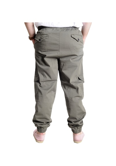 Mode Xl Büyük Beden Erkek Keten Kargo Jogger Valencia 21911 Haki Haki
