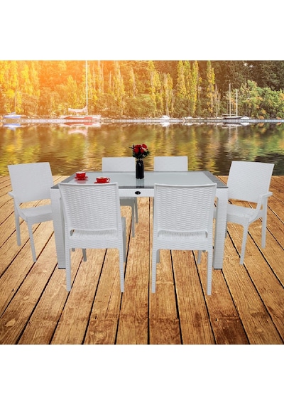 Depootoptan Mandella Elit Rattan 90 x 150 CM 2 Elit Koltuk 4 Elit Sandalye Camlı M (533390009) Depootoptan Mandella Elit Rattan 90 x 150 CM 2 Elit Koltuk 4 Elit Sandalye Camlı M (533390009)