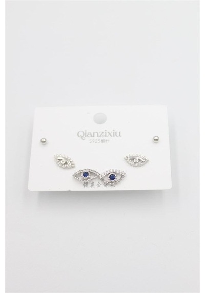 Çoklu Set Küpe - Gümüş 43571706