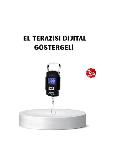Portatif Dijital El Kantarı Bavul, Paket Tartı Cihazı 50 Kg Düz Renkli