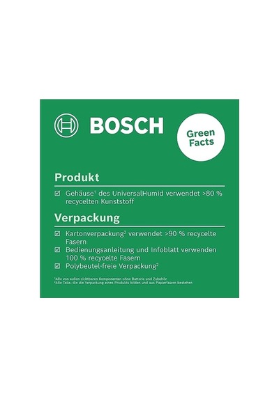 Bosch Home & Garden Universalhumid Ahşap Nem Ölçer Tüm Ahşap Grupları İçin Geniş Ölçüm Aralığı, Ahşap Tipi Ön Seçimi, Geri Dönüştürülmüş Karton Kutu Bosch Home & Garden Universalhumid Ahşap Nem Ölçer Tüm Ahşap Grupları İçin Geniş Ölçüm Aralığı, Ahşap Tipi Ön Seçimi, Geri Dönüştürülmüş Karton Kutu