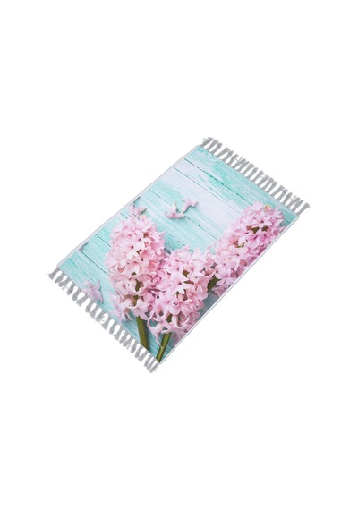 Zethome Lilac Banyo Paspas Ve Tek Kanat Duş Perdesi 1x180x200 Set Çok Renkli