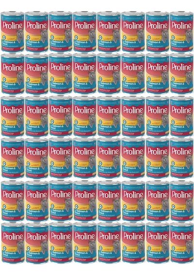 Pro Line Somonlu ve Alabalıklı Yetişkin Kedi Konservesi 48 x 400 G