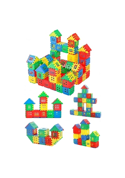 128 Parça Yapı Oyuncak Puzzle Blok 3d Tasarım Yeteneğini Geliştiren Eğlenceli Bilişsel Yapı Taşları