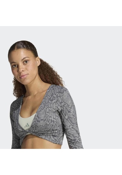 Adidas Primelift Workout Snake Kadın Uzun Kollu Tişört Kt4023 Çok Renkli