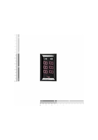 0.28 İnç 0-100v 50a Çift Led Kırmızı Voltmetre Ve Mavi Ampermetre Şönt Dirençli