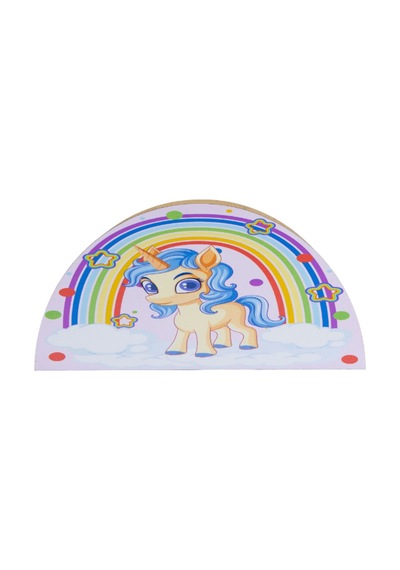 Deepcraft Çocuk Ahşap Masa Düzenleyici Organizer Masa Üstü Kalemlik & Organizer-babyunicorn Beyaz