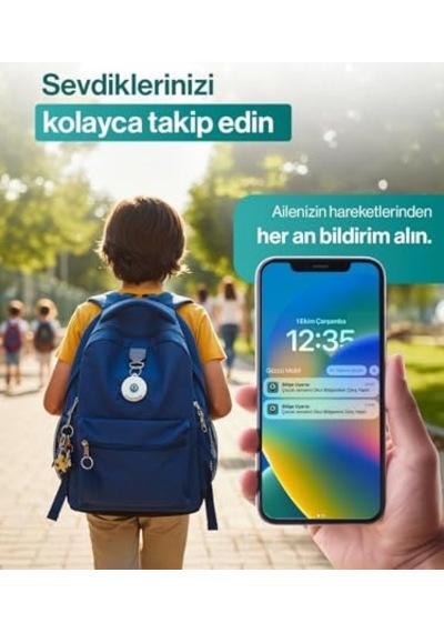 Ayrex Gözcü Mobil Ios Android Uyumlu Airtag 10/30 Ay Batarya Ömrü Anlık Geçmişe Dönük Konum Gps Araç Motor Ço