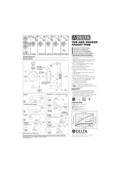 Delta Faucet T13120-lts, 7 X 7 X 7 İnç, Krom Altın