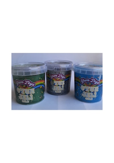 Yumtoys Gold Serisi Slaym - Hazır Slime 3 Renk 3 Kutu 140x3 Gr Yeşil, Mavi, Gümüş