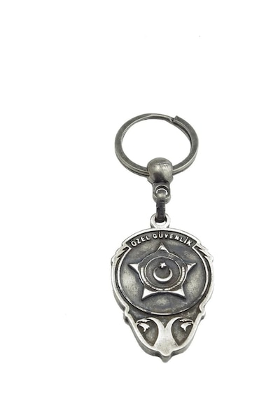 Çift Taraflı Eskitme Metal Özel Güvenlik Anahtarlık 1 Adet 1797