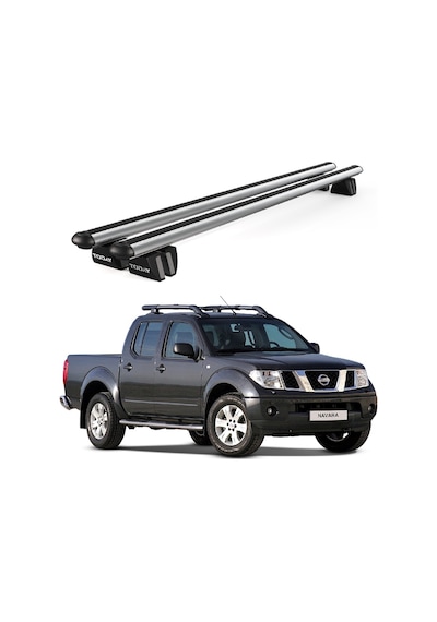 Pençe Nissan Navara 2005-2014 Uyumlu Gri Ara Atkı 135cm Port Bagaj Tavan Barı