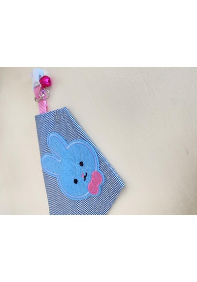 Kemique Blue Bunny Bandana Fular Kedi Kıyafeti