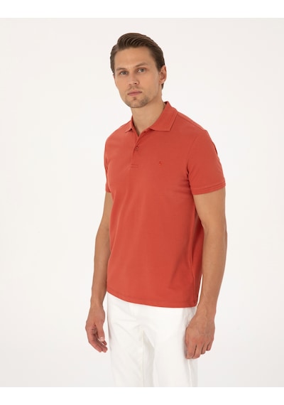 Pierre Cardin Erkek Kiremit Tişört Basic 50325323-vr031 Kiremit