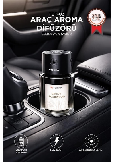 Torima Tcf-03 Araç İçi Hava Nemlendirici & Hareket Algılamalı Koku Makinesi Ebony Esansı 120ml Aromaterapi Difüzör Araç Kokusu Torima Tcf-03 Araç İçi Hava Nemlendirici & Hareket Algılamalı Koku Makinesi Ebony Esansı 120ml Aromaterapi Difüzör Araç Kokusu