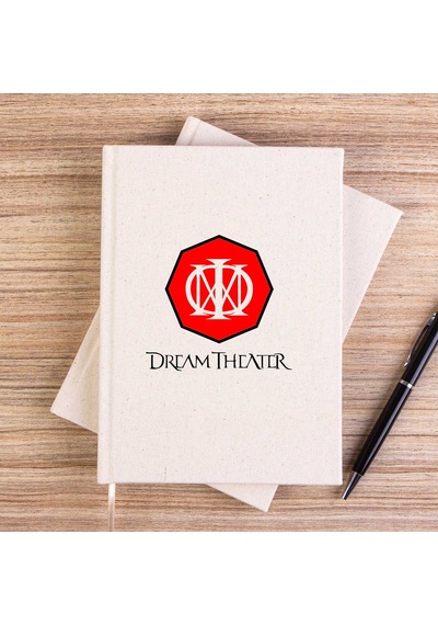 Dream Theater Logo 2 Çizgisiz Kanvas Defter Krem