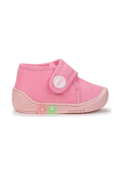 Kiko Kids Petri Günlük Işıklı Kız Bebek Ev Okul Kreş Panduf Pembe Pembe
