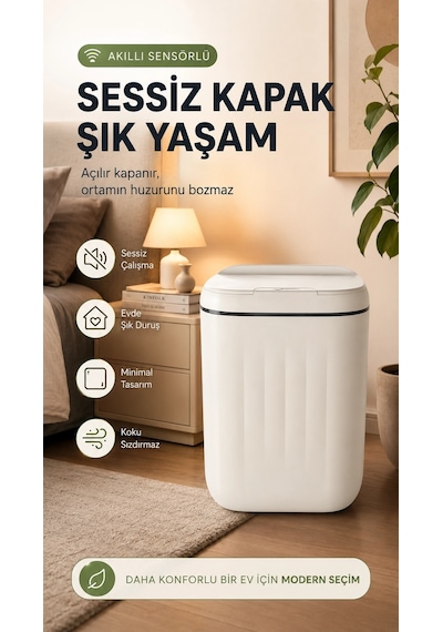 Çöp Kovası Otomatik Kapak