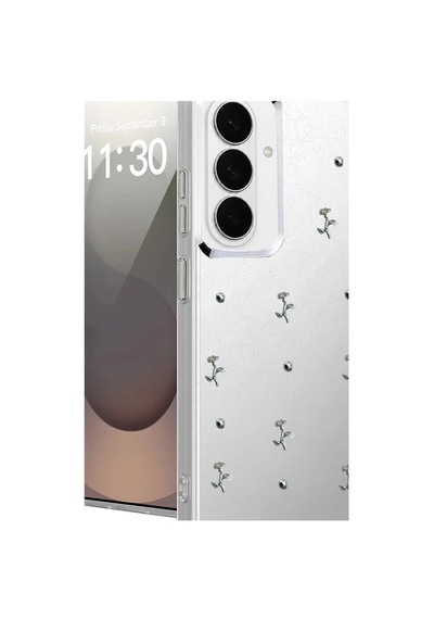Samsung Uyumlu Galaxy S26 Plus Fiyonk Desenli Kapak - Desen 4 Evimdeyokyok Şeffaf