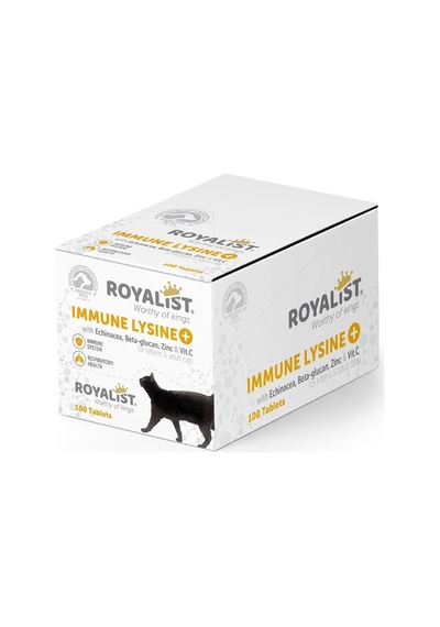 Immune Lysine Kediler Için Bağışıklık Ve Solunum Sistemi Güçlendirici Tablet 100 Tablet