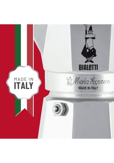Moka Express: 2 Cups Ocak Üstü Espresso Pişirici - 90ml - Gümüş Renk - Alüminyum Gövde - Patentli Güvenlik Valfi - Tüm Ocak Türleri İçin Uygundur İndüksiyon Hariç 5li Paket