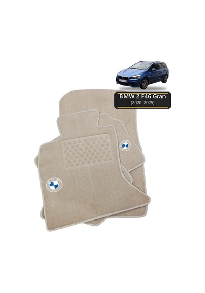 Oto Halı Paspas Seti Bmw 2 F46 Gran 2020 2025 Uyumlu Sport Kaymaz & Şık Tasarım