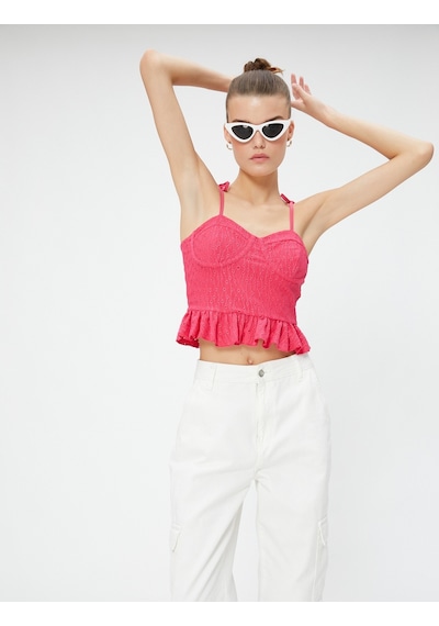Koton Askılı Atlet Balenli Fırfır Detaylı İşlemeli Slim Fit Fuşya 3sal30125ık 3SAL30125IK303 Fuşya Koton Askılı Atlet Balenli Fırfır Detaylı İşlemeli Slim Fit Fuşya 3sal30125ık 3SAL30125IK303 Fuşya