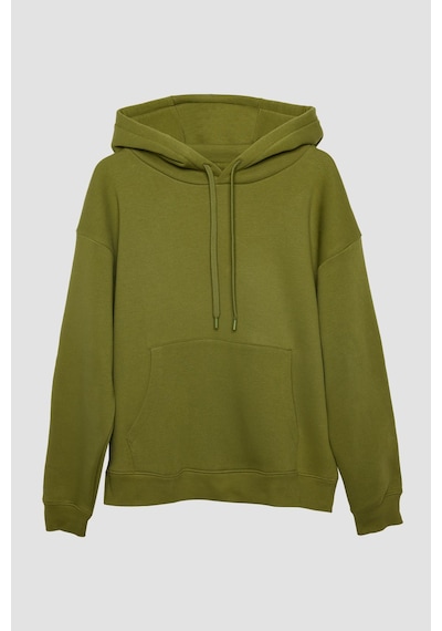 Tudors Unisex Oversize Geniş Kesim Pamuklu Yumuşak Dokulu İçi Polarlı Basic Yeşil Renk Kapüşonlu Sweatshirt-31465-yeşil Yeşil Tudors Unisex Oversize Geniş Kesim Pamuklu Yumuşak Dokulu İçi Polarlı Basic Yeşil Renk Kapüşonlu Sweatshirt-31465-yeşil Yeşil