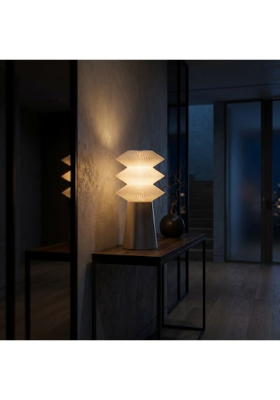 Kaı Masa Lambası: Modern Sanatın Işıkla Dansı 320-6 Beyaz