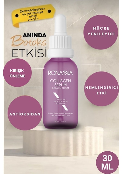 Ronanna Aydınlatıcı Vitamin C Serum İle Collagen Serum Genç Ve Işıltılı Bir Cilt