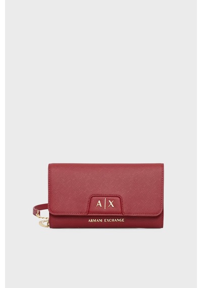 Armani Exchange Çıkarılabilir Zincir Askılı Portföy Cüzdan Kadın Cüzdan Xw000358 Af26570 U5102 Kırmızı Kirmizi