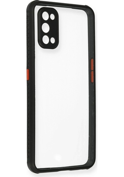 Cosmotex Newface Realme 7 Pro Kılıf Miami Şeffaf Silikon - Siyah