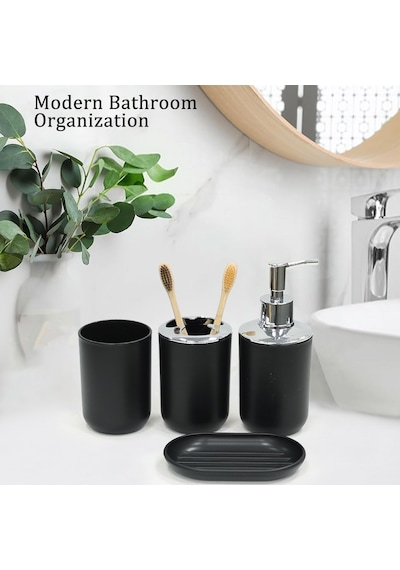Tr Banyo Aksesuar Seti 6 Parça Banyo Takımı Sabunluk, Diş Fırçası Tutucu, Diş Fırçası Bardağı, Dekoratif Te Diğer