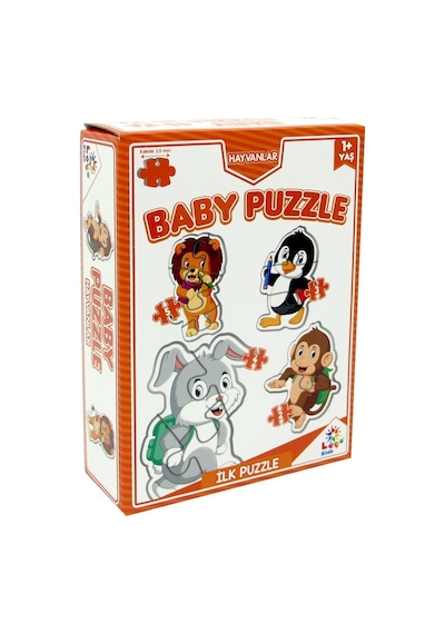 Lc7225 Laço. Baby Puzzle - Hayvanlar - Ilk Puzzle - 12 Ay