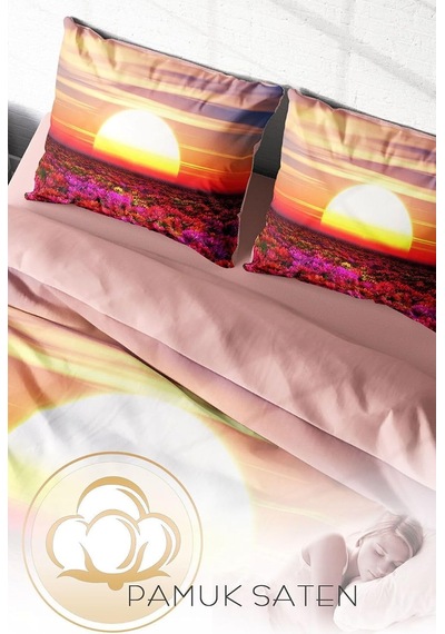 Çift Kişilik Pamuk Saten Nevresim Takımı Sunset, Monohome59781 Diğer
