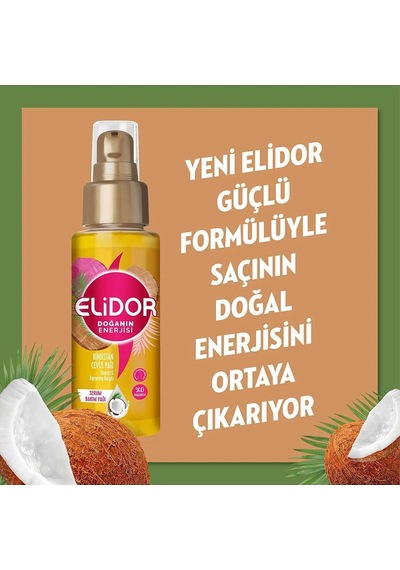 Elidor Serum Saç Bakım Yağı Hindistan Cevizi Yağı 80 Ml X2