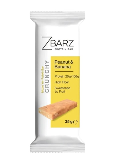 Zbarz Crunchy Protein Bar - Muz & Yer Fıstığı 35 G E
