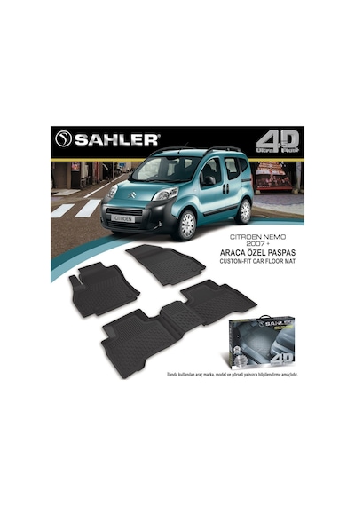 Sahler Citroen Nemo 2010 Havuzlu Paspas 4.5D Tam Uyumlu