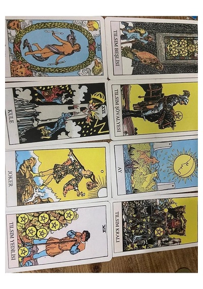 Tarot Kartı 78'li Klasik Tarot Destesi Türkçe