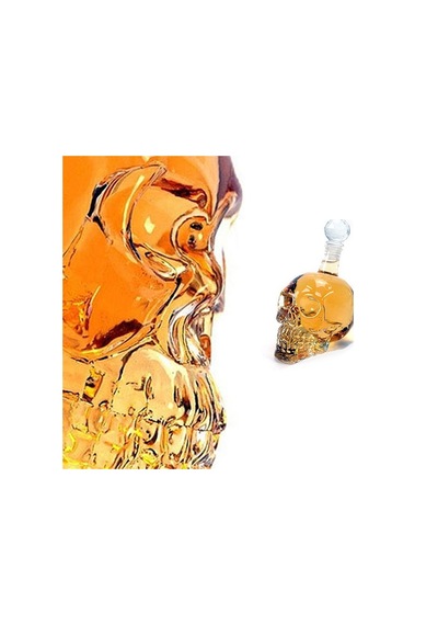 Hediye Bahçesi Crystal Head Kuru Kafa Cam Şişe 350 Ml