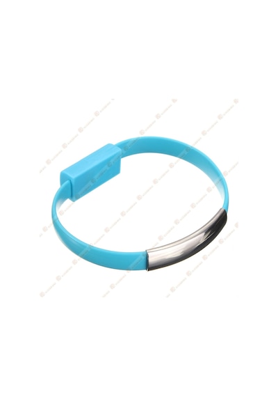 Bileklik Şeklinde Micro Usb Şarj Ve Data Kablo (533632819)-Mavi
