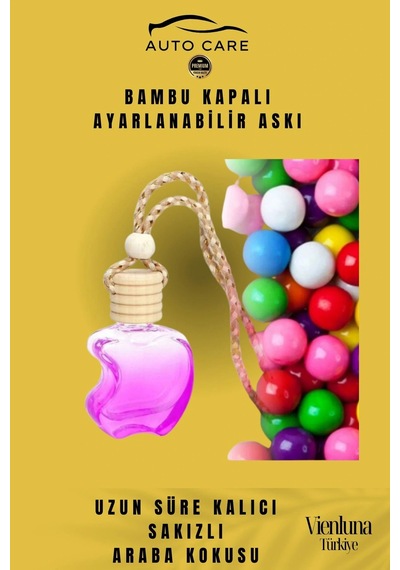 Özel Üretim Uzun Süreli Kalıcı Hava Ferahlatıcı Dikiz Aynası Askılı 8ml Araç Içi Sakızlı Oto Kokusu