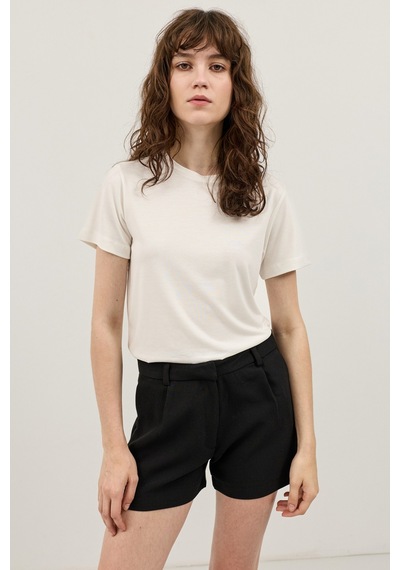 Antioch Modal Karışımlı T-shirt Ekru