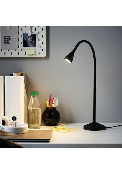Ikea Nävlınge Çalışma Lambası, Siyah, 52 Cm