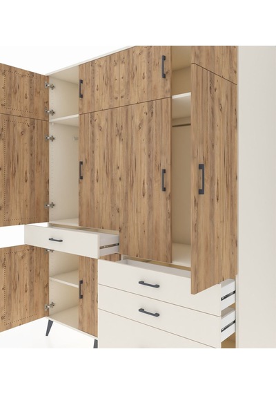 Kronos Gardrop 5 Raflı 4 Çekmeceli 2 Askılı 176x59x221 Aytaşı-çam/aytaşı Çam/aytaşı Kronos Gardrop 5 Raflı 4 Çekmeceli 2 Askılı 176x59x221 Aytaşı-çam/aytaşı Çam/aytaşı