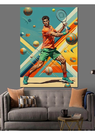 Ahşap Tablo Tenis Oynayan Erkek Sporcu