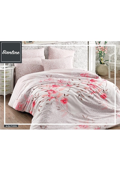 Komfort Home Çift Kişilik Ranforce Nevresim Takımı / Alisa Pudra